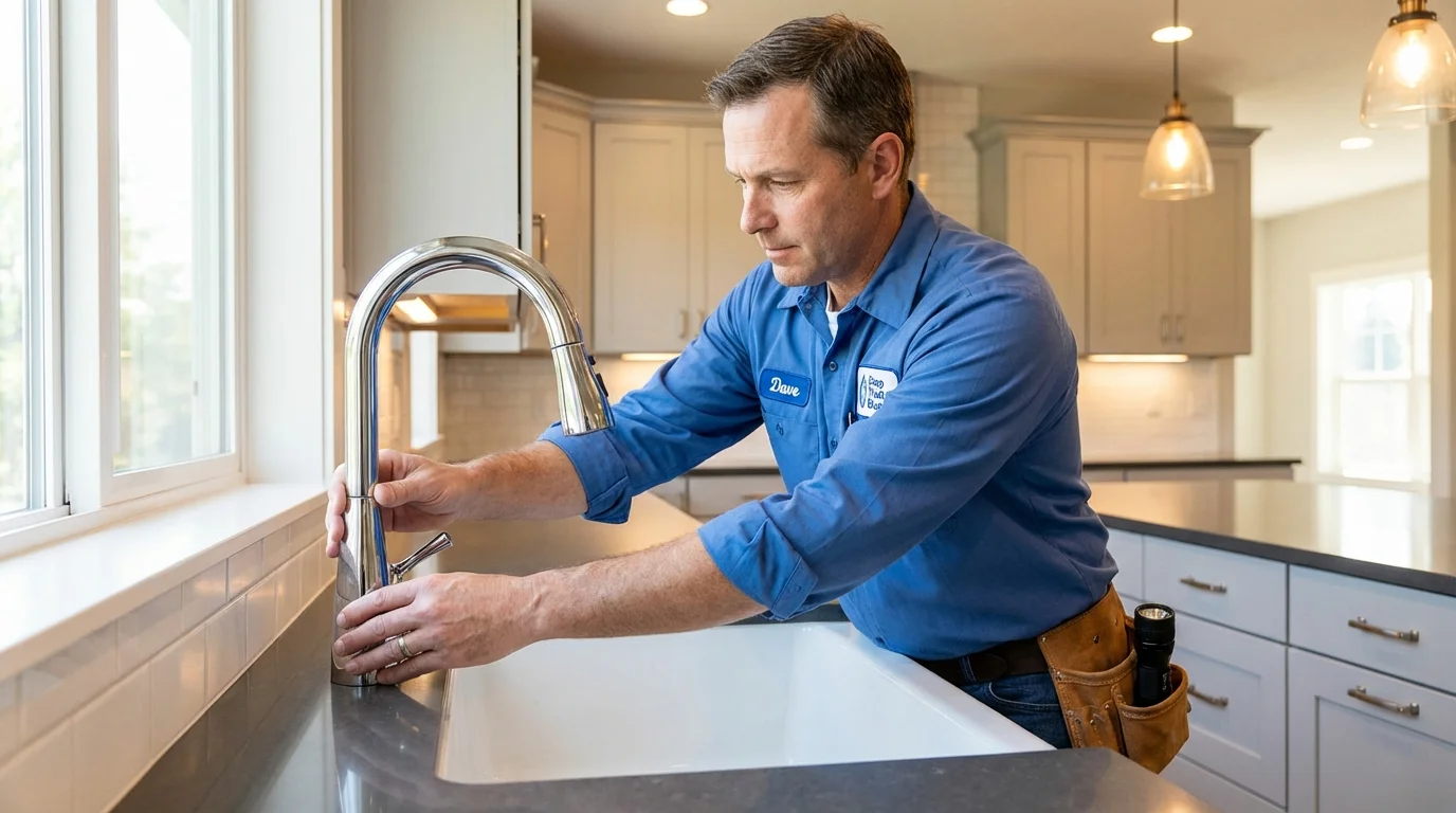 Kitchen faucet installation by Johns Plumbing LLC in Greybull