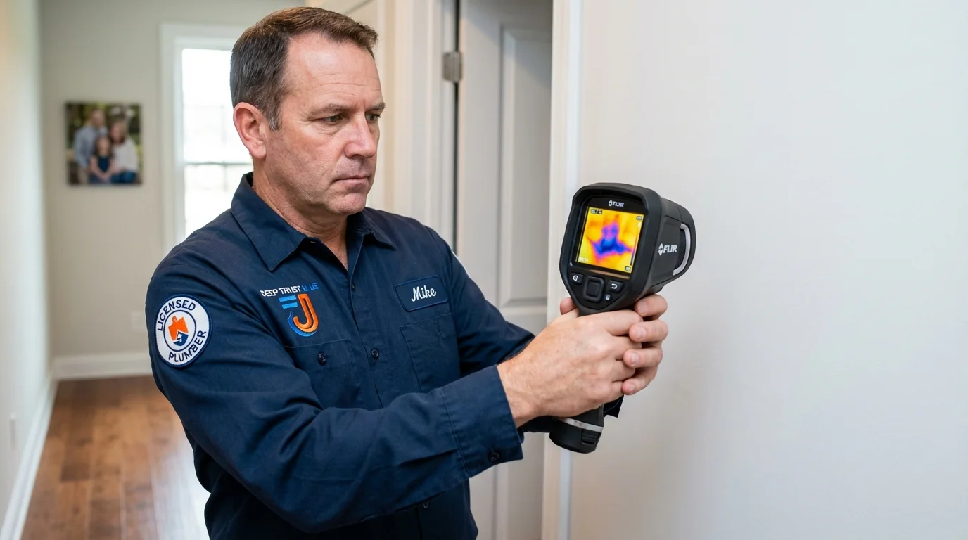 Thermal imaging leak detection by Johns Plumbing LLC in Greybull